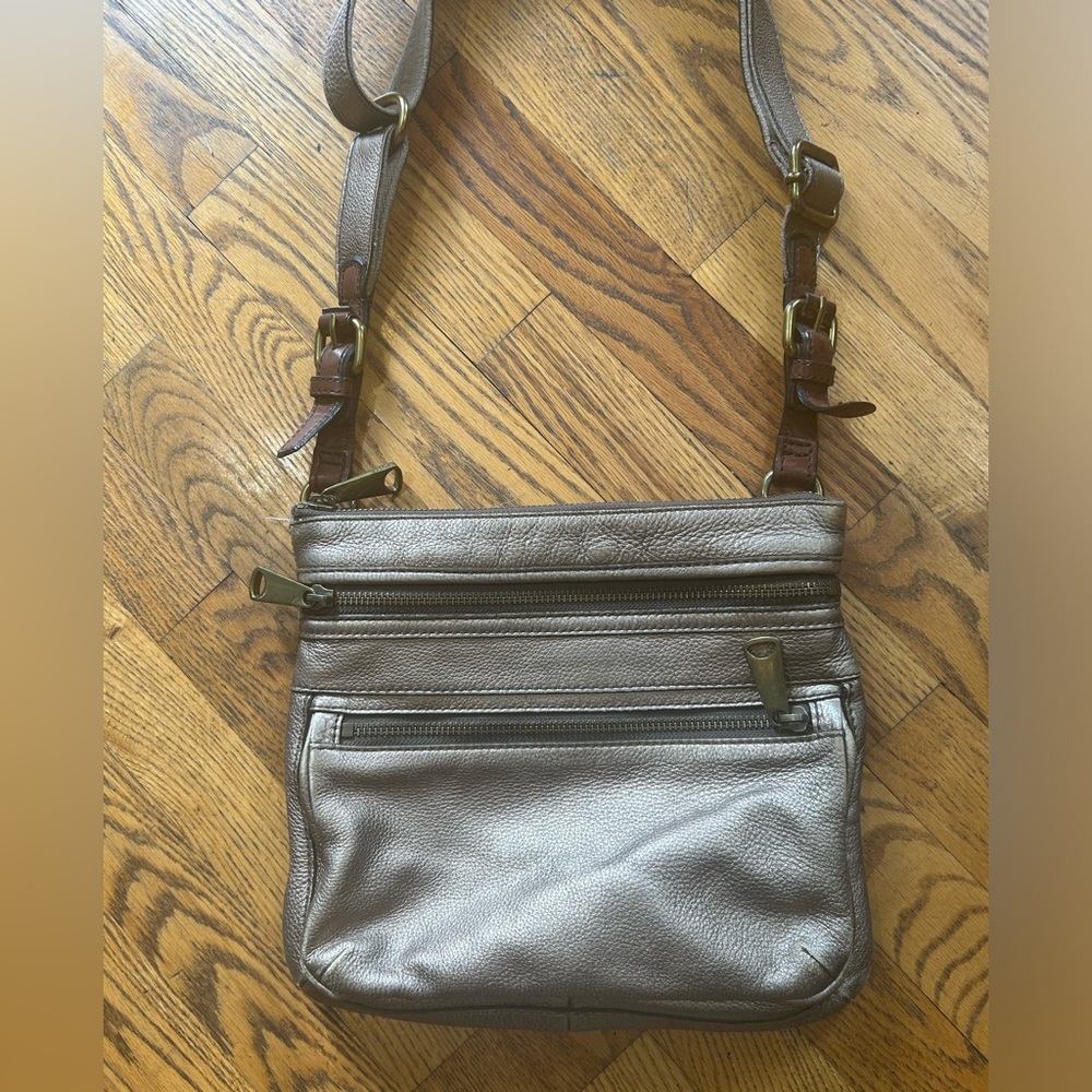 Metallic Gold Fossil Purse